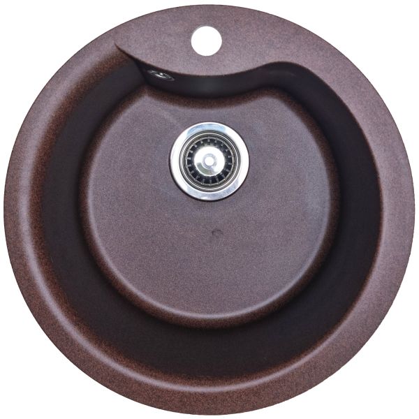 Кухонна мийка Adamant WAVE mokko d 485x210 мм, без крила