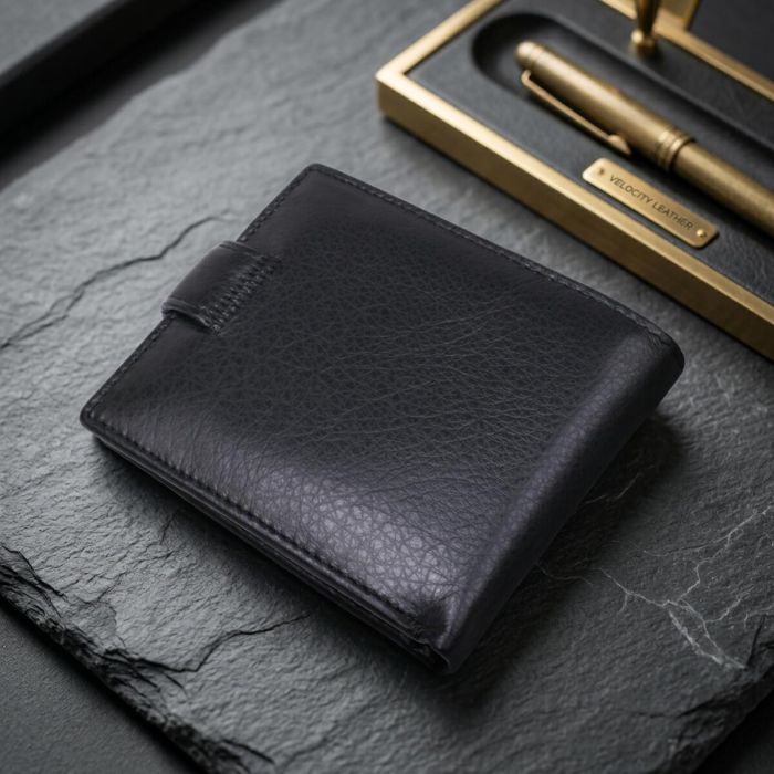 Шкіряний чоловічий купюрник ST Leather 18308 (ST104) чорний