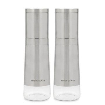 Набір млинків для солі та перцю KitchenAid Universal, 2 шт, 20,3 см, сріблястий (KOG988OSSSA)