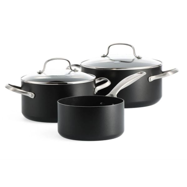 Набор посуды GreenPan Copenhagen 5 предметов 16/20/24 см 1,59/3,1/4,95 л с керамическим покрытием (CC005215-001)