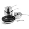 Набір посуду KitchenAid SSS, 8 предметів, 16/18/20 см, 1,49/2,13/3,11 л, 20+28 см (CC004221-001)