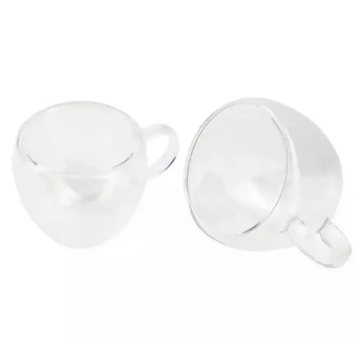 Набор стеклянных чашек Bergner Coffee & tea lovers 100 мл 2 шт (BG-20114-MM)