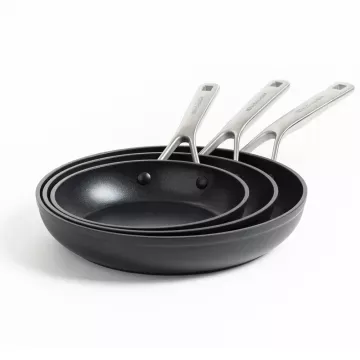 Набір сковорідок KitchenAid FHA 20+24+28 см з керамічним покриттям (CC005699-001)
