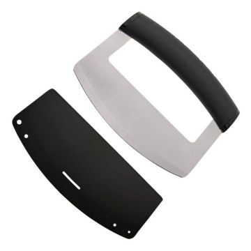 Ніж-меццалун KitchenAid Universal, з захисним чохлом на лезо, 15,2x2,4x11,6 см, чорний (KQG173OHOBE)
