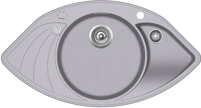 Кухонна мийка AquaSanita Premium Papillon SCP151AW-202 alumetallic