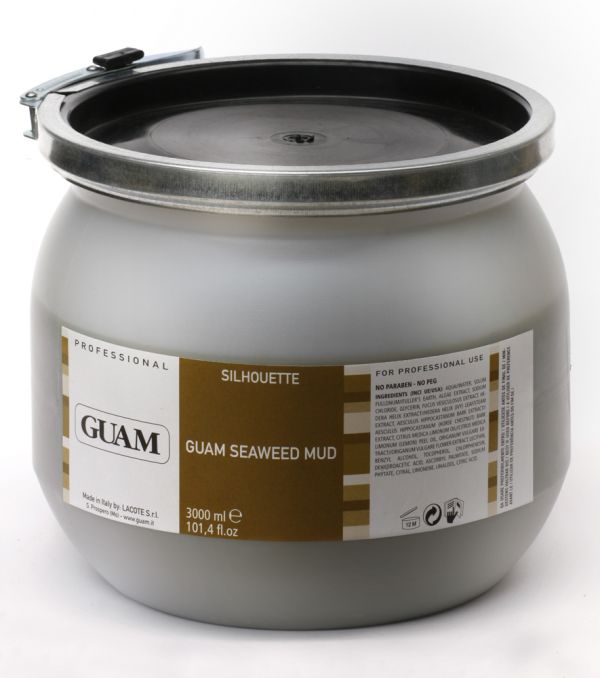 Антицелюлітна маска "Гаряча формула" Guam 4 кг (3000 мл) для обгортання з морських водоростей Fanghi d'Alga