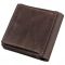 Стильне портмоне унісекс з накладною монетницею Grande Pelle 11223 коричневий