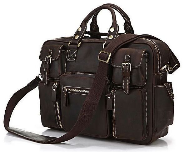 Сумка чоловіча 14052 Vintage коричнева