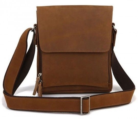 Сумка чоловіча 14159 із вінтажної шкіри Vintage коричнева