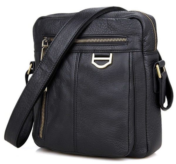 Сумка чоловіча 14436 через плече Vintage чорна