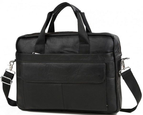 Сумка чоловіча 14628 шкіряна Vintage чорна