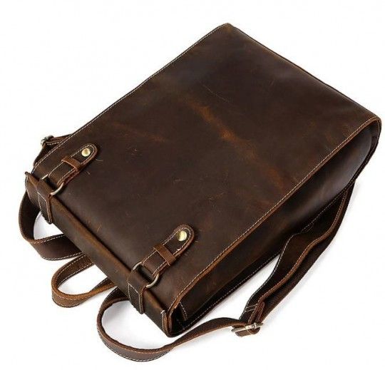 Рюкзак шкіряний дорожній 14796 Vintage коричневий