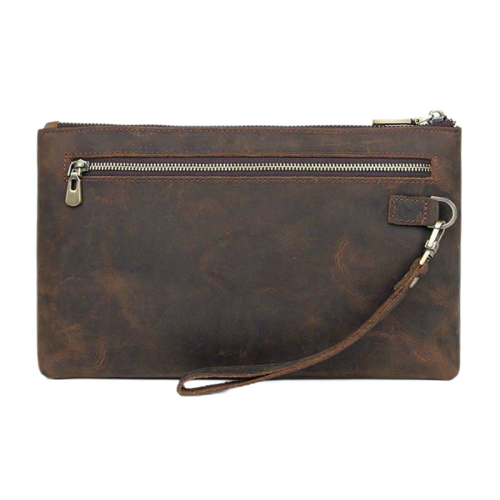 Барсетка чоловіча в шкурі Crazy horse 14954 Vintage коричневий