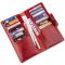 Women's vertical wallet with two buttons SHVIGEL 16176 red