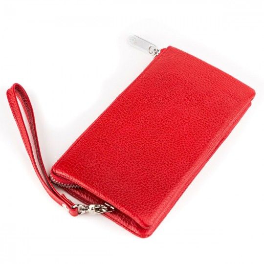 Women's wallet KARYA 17007 red leather