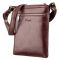 Men's messenger bag KARYA 17295 plum leather