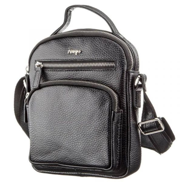 Vertical men's bag 17387 KARYA black