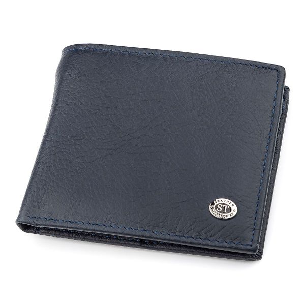 Men's wallet ST Leather 18303 (ST159) blue leather