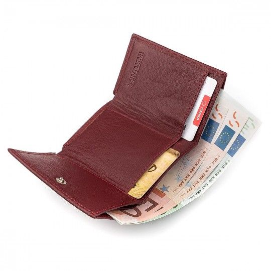 Гаманець ST Leather 18324 (ST440) натуральна бордова шкіра