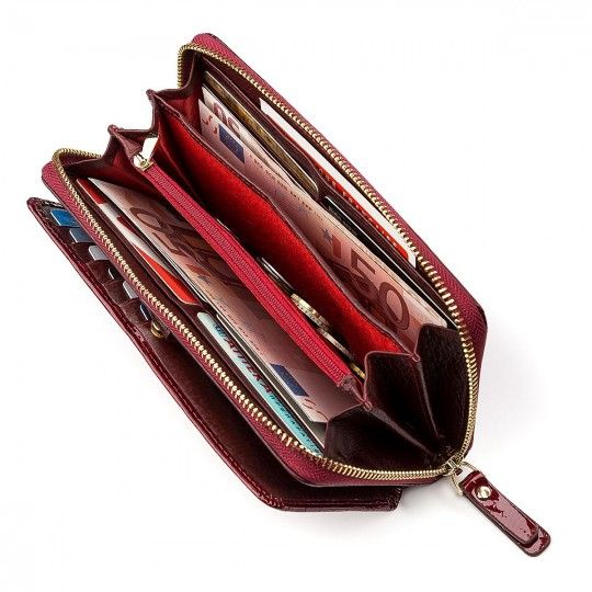 Гаманець жіночий ST Leather 18434 (S7001A) на блискавці бордовий