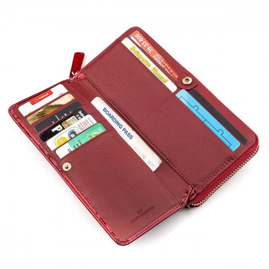 Гаманець жіночий ST Leather 18436 (S7001A) місткий червоний