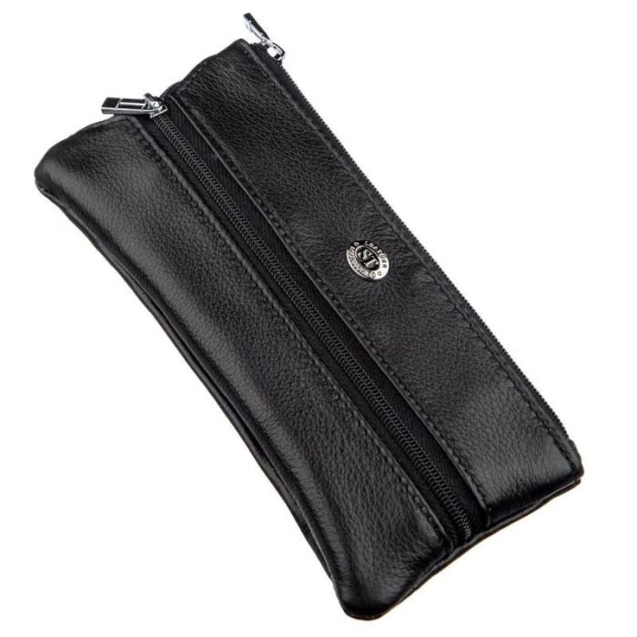 Мужская компактная ключница ST Leather 18838 черный