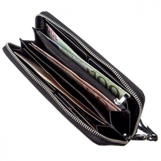 Кожаный женский клатч ST Leather 18933 черный