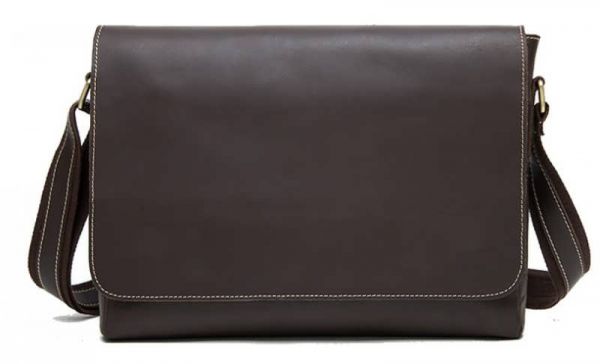 Сумка чоловіча горизонтальна на плече 20007 Vintage коричневий
