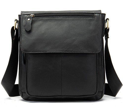 Сумка на плече зі шкіри 20021 Vintage чорний