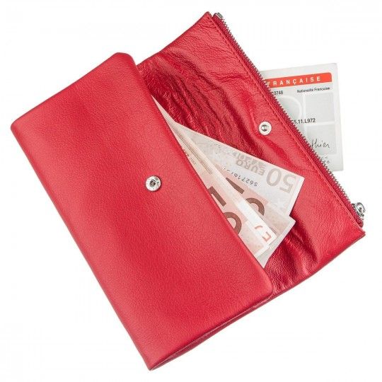 Шкіряний жіночий гаманець ST Leather 20091 червоний