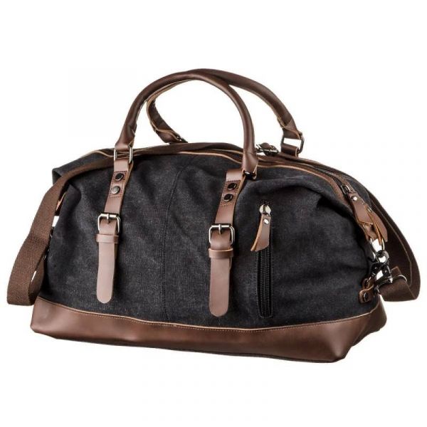 Дорожня сумка текстильна 20170 Vintage чорна