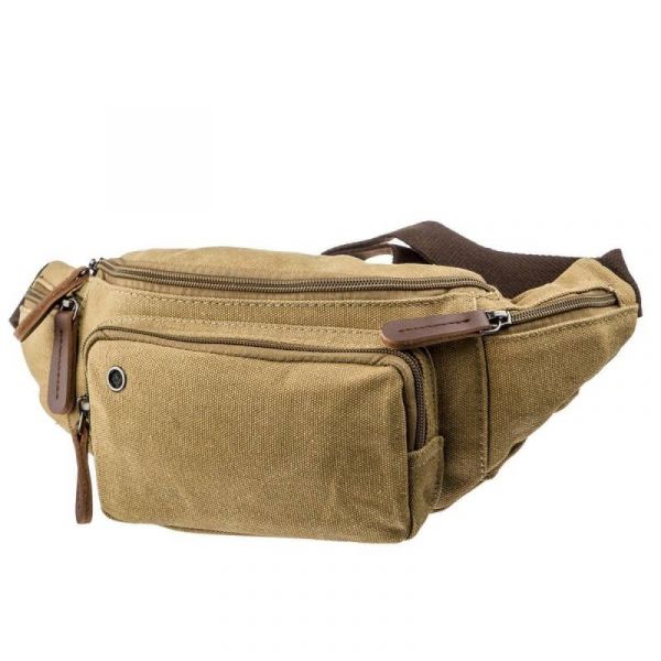 Сумка поясна текстильна 20175 Vintage хакі