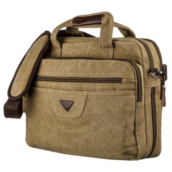 Сумка текстильна для ноутбука 20186 Vintage хакі