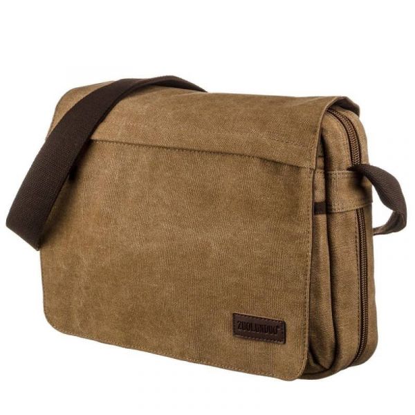 Текстильная сумка для ноутбука 13 дюймов через плечо 20190 Vintage коричневый