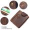 Тонкий чоловічий матовий портмоне 20239 Vintage коричневий
