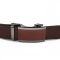 Ремінь чоловічий з коричневою вставкою на пряжці 20286 Vintage коричневий