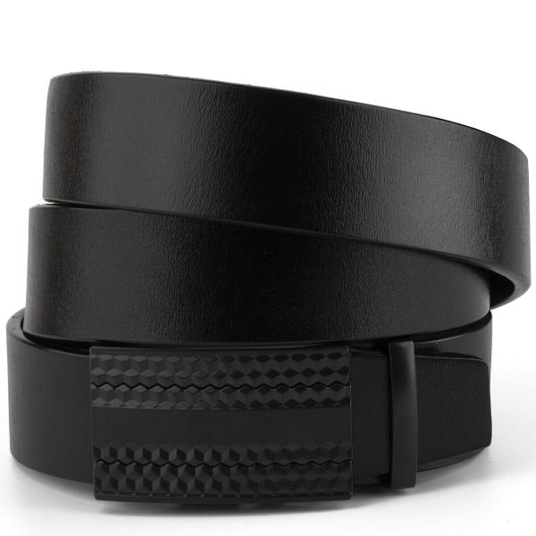Чоловічий ремень з автоматичною пряжкою мозаїка 20299 Vintage чорний
