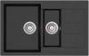 Кухонная мойка AquaSanita TESA SQT151W-601 black metallic