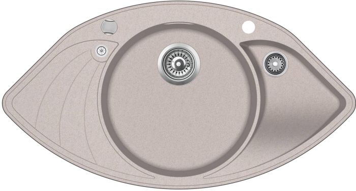 Кухонна мийка AquaSanita Premium Papillon SCP151AW-110 beige