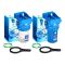 5" FHPR5-x-WB Прозорий 3-х елементний натрубний корпус Aquafilter фільтра різьблення латунь та клапан