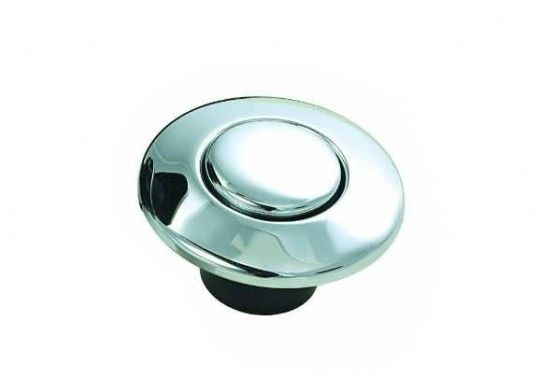 Button pneumatic chrome 46.5 mm for installation in the worktop metal chrome for the chopper