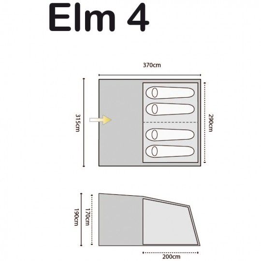 Намет Highlander Elm 4 Teal