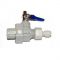 Pressure regulator Aquafilter ADV-REG-K with brass ball valve