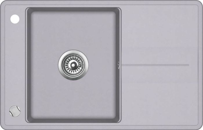 Кухонна мийка AquaSanita Standard Bella SQB101AW-202 alumetallic