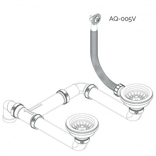 Кухонна мийка AquaSanita Standard Magna SQM200AW-111 silica