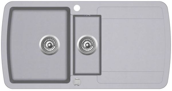 Кухонна мийка AquaSanita Premium Lira SQL151AW-202 alumetallic