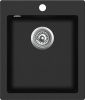 Кухонная мойка AquaSanita Basic Simplex SQS100W-601 black metallic