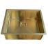 Кухонна мийка з нержавіючої сталі AquaSanita Dera DER100L-G GOLD 45x55