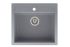 Кухонна мийка AquaSanita Basic Quadro SQQ100W-202 alumetallic
