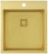 Кухонная мойка из нержавеющей стали AquaSanita Aira AIR100X-G GOLD 45x51